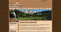 Desktop Screenshot of findaridingbuddy.com