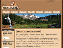 Tablet Screenshot of findaridingbuddy.com